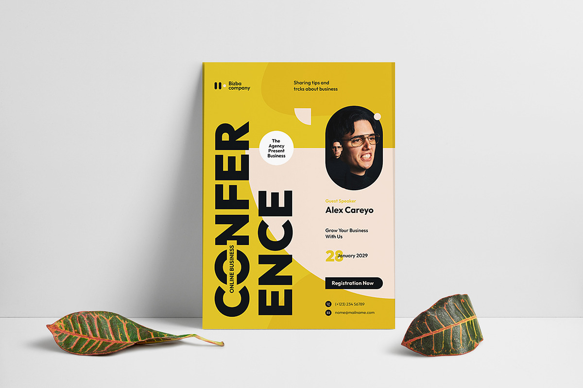 Conference Flyer | InDesign & EPS preview 2