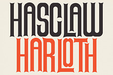 Hasclaw Harloth Highstem Font
