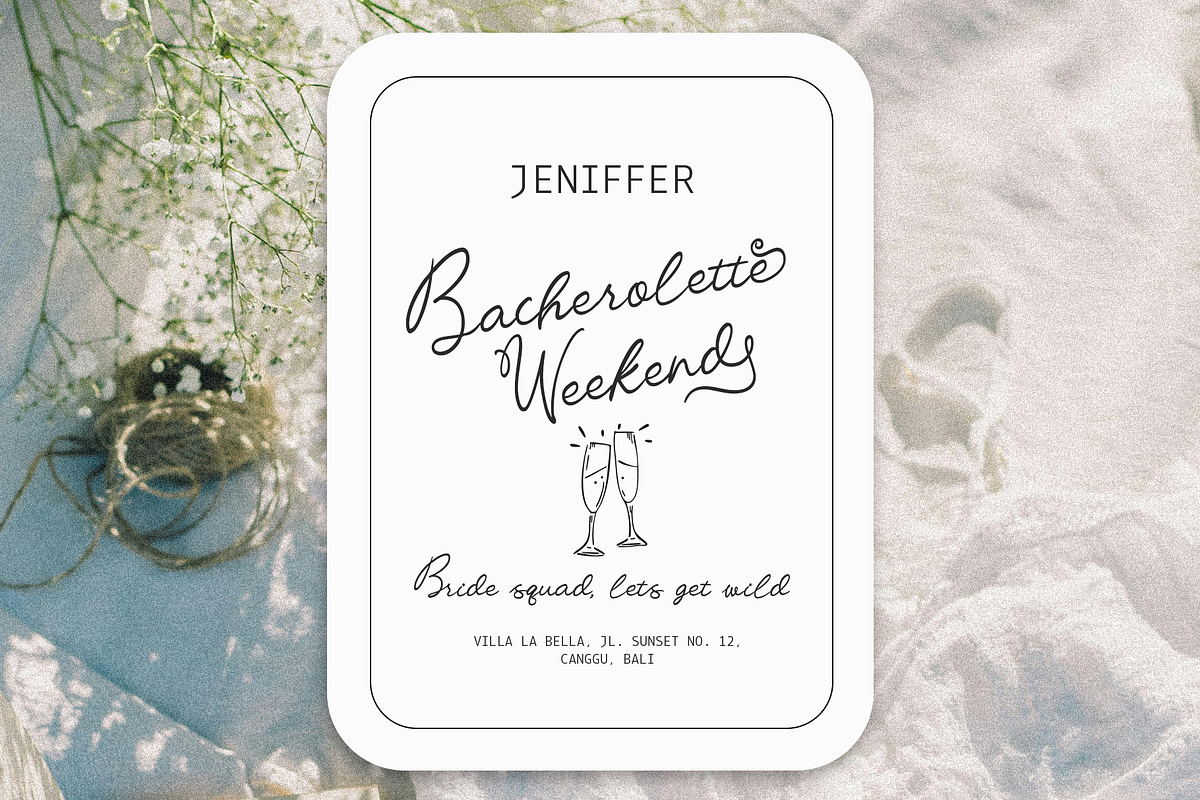 Sparkle Cheers | Whimsical Font, a Script Font by Jolicia Type (Photo 6 of 15)