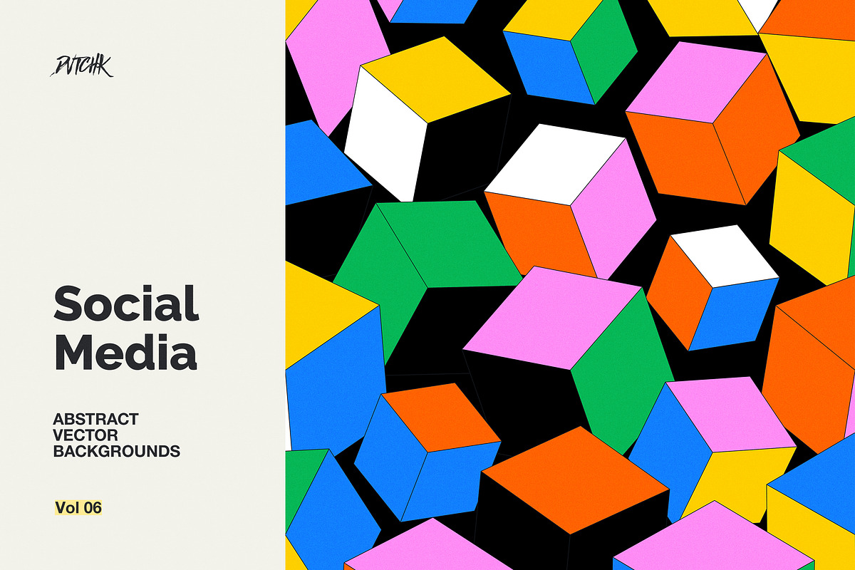 Social Media Vector Backgrounds V 06, a Background Graphic by dvtchk (Photo 1 of 9)