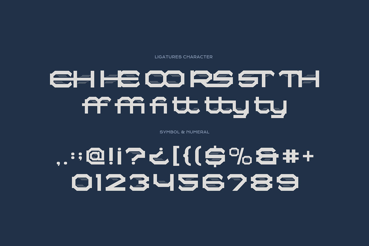 Elons - Industrial Techno Typeface, a Sans Serif Font by Imoodev (Photo 5 of 6)