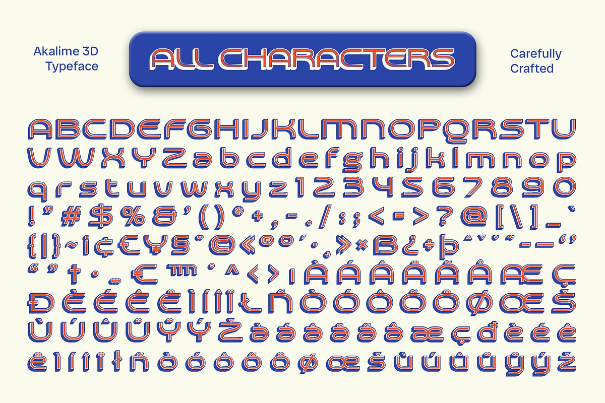 Akalime 3D, a Sans Serif Font by Craft Supply Co. (Photo 8 of 8)