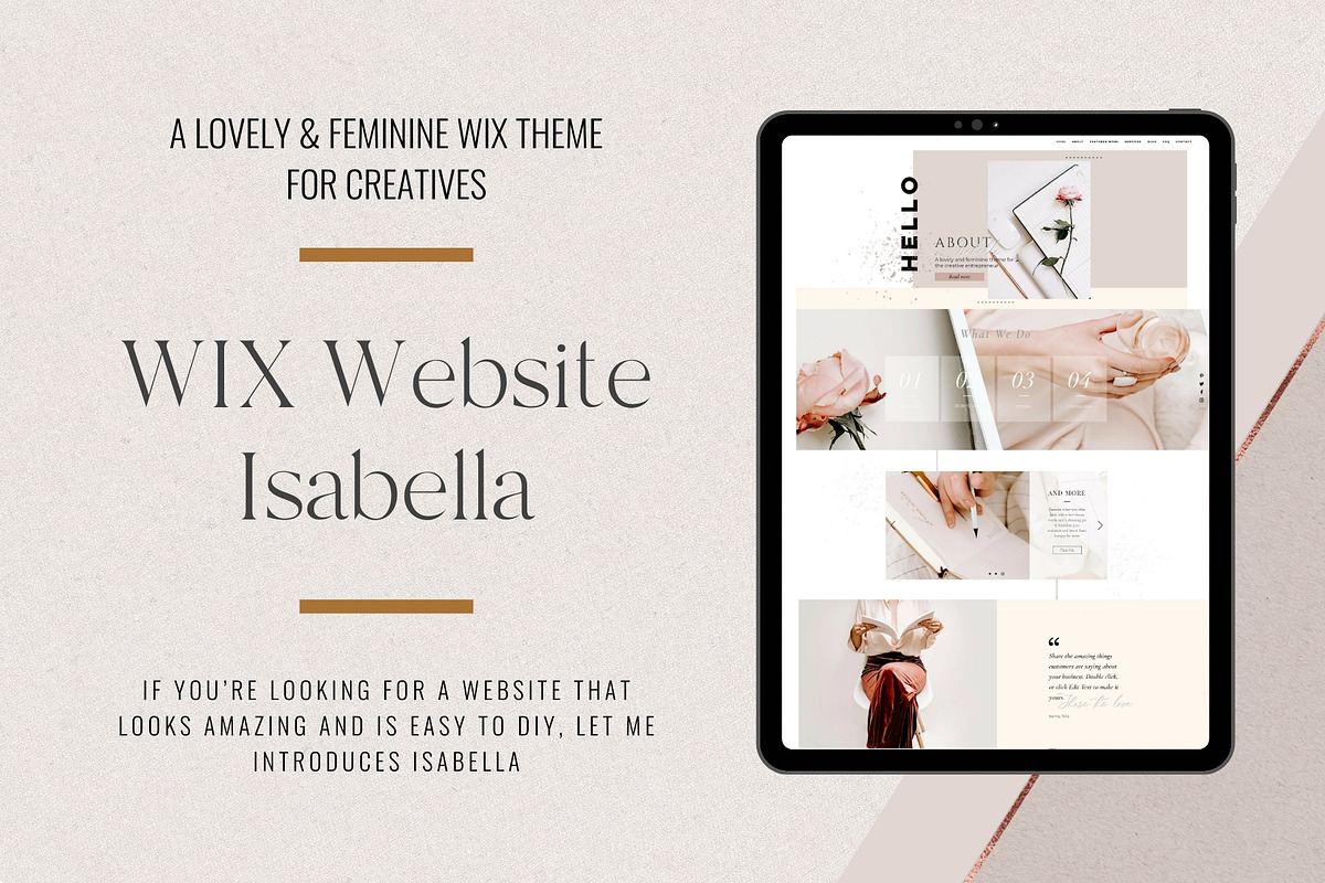 WIX Website Template Isabella, a Wix Template by Brand & Palms (Photo 2 of 6)