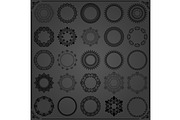 Set of Vector Round Patterns, a Decorative Illustration by FineArtStudio (Thumbnail 1 of 3)