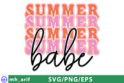 Retro Summer Varsity SVG PNG Design, a Graphic by mh_arif (Thumbnail 2 of 3)