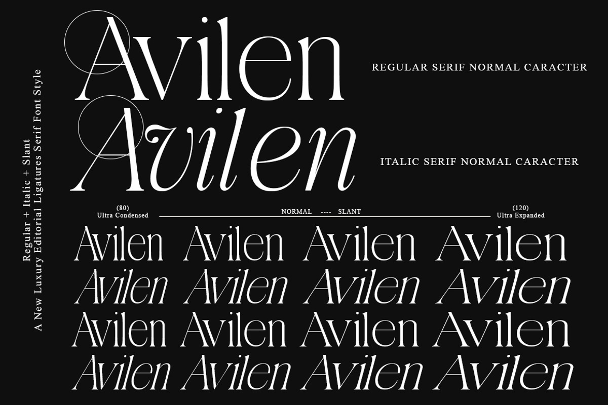 Aviluero Rasnora | 27 Font Files, a Serif Font by IM Studio (Photo 4 of 13)