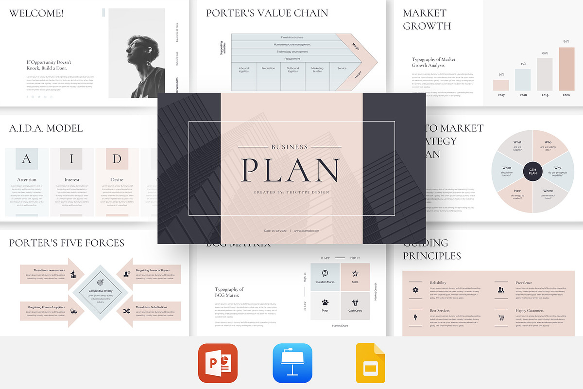 Business Plan Minimal Keynote, a Presentation Template by TemplatesForest (Photo 1 of 10)