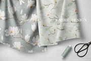 Watercolor White Magnolia Mijelo, a Pattern Graphic by Alisa Fimen Design (Thumbnail 9 of 12)