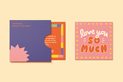 Joyful Greeting Cards - Vector & PSD, a Card Template by Carole Chevalier (Thumbnail 7 of 11)