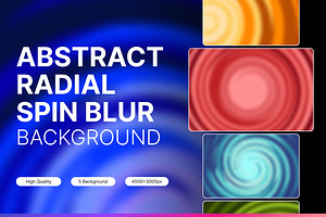 Abstract radial spin blur background