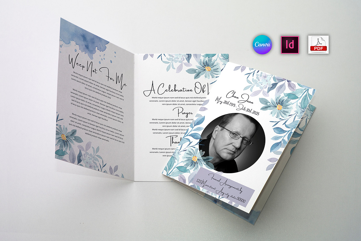 Funeral Program Template, an Invitation Template by Mazharul Islam (Photo 1 of 3)