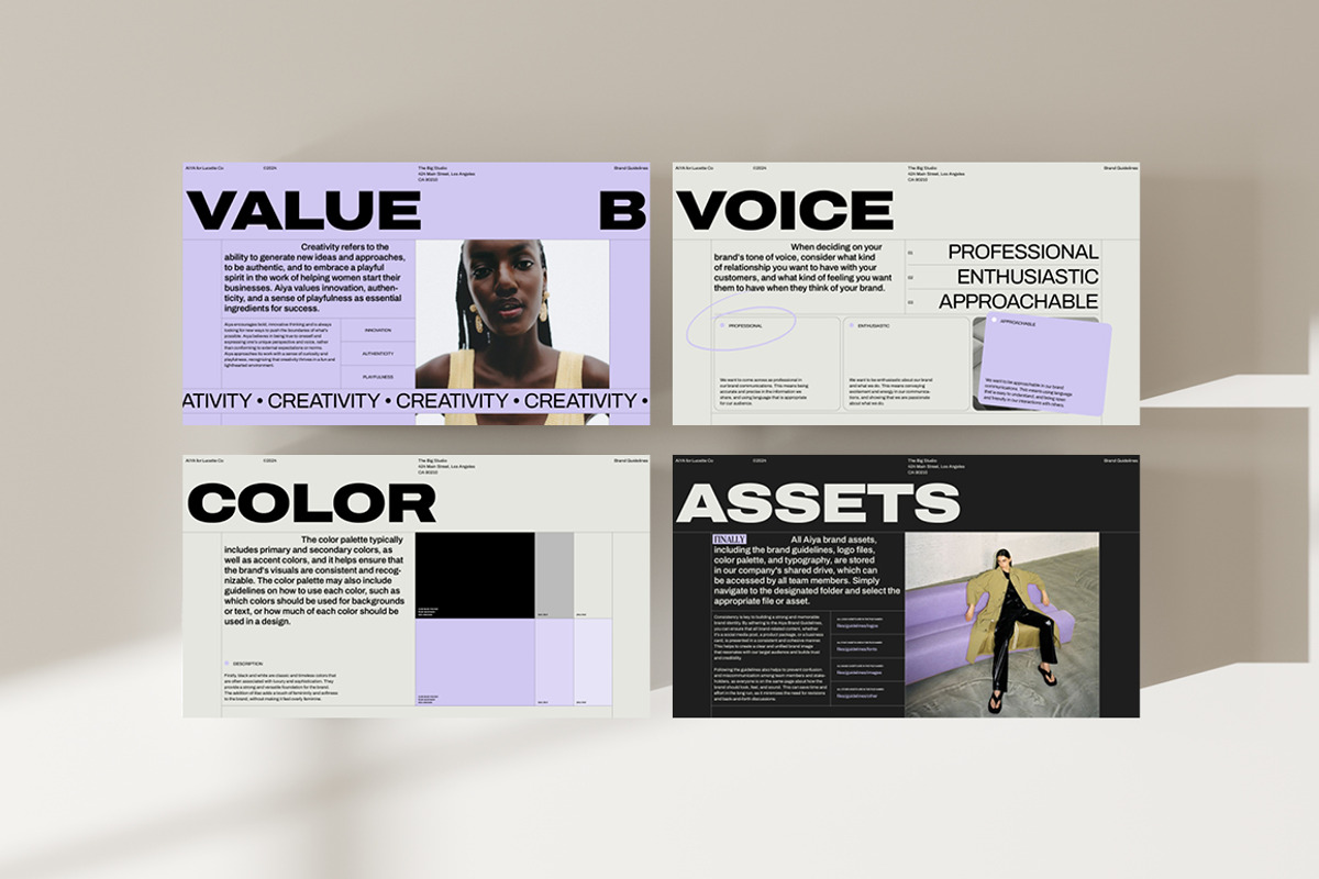 AIYA | Brand Guidelines, a Presentation Template by Studio Standard (Photo 7 of 12)