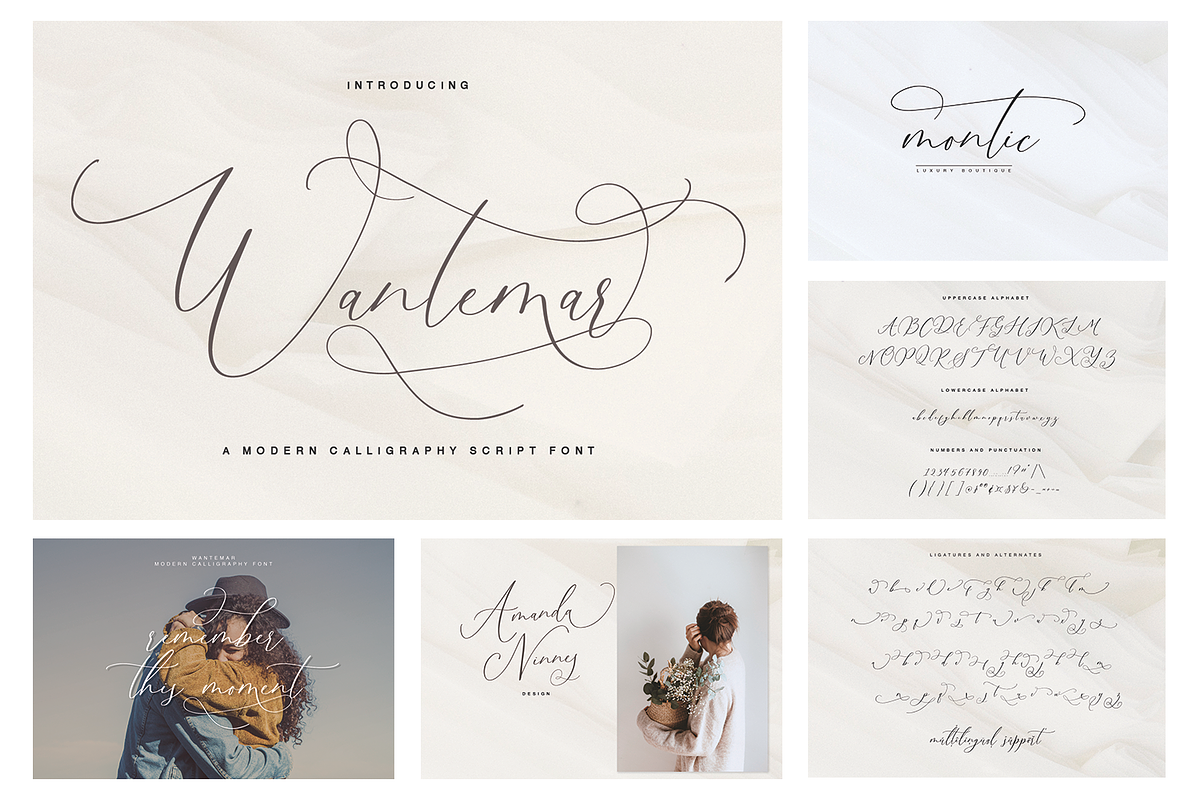 Hand Written Font Bundle 90 in 1 preview 6