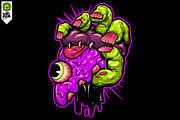 ZOMBIE PIZZA - design, an Illustration by Behold creative supply (Thumbnail 1 of 3)