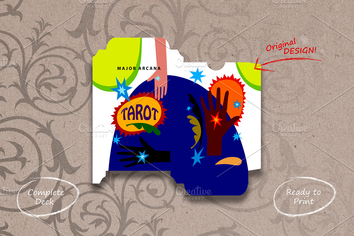 Vector Tarot Cards – Major Arcana, an Object Illustration by Retro Graphic Box (Photo 5 of 5)