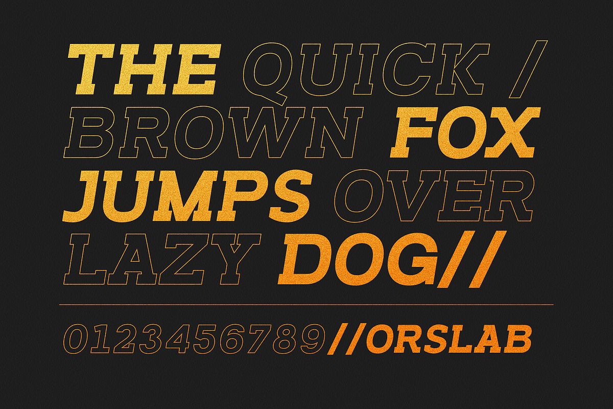 Orslab, a Slab Serif Font by OWL KING (Photo 6 of 8)