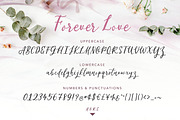 Forever Love: A Calligraphy Font, a Script Font by Cottonwood312 (Thumbnail 8 of 11)