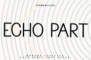 Echo Part, a Sans Serif Font by InermediaSTUDIO (Thumbnail 1 of 8)
