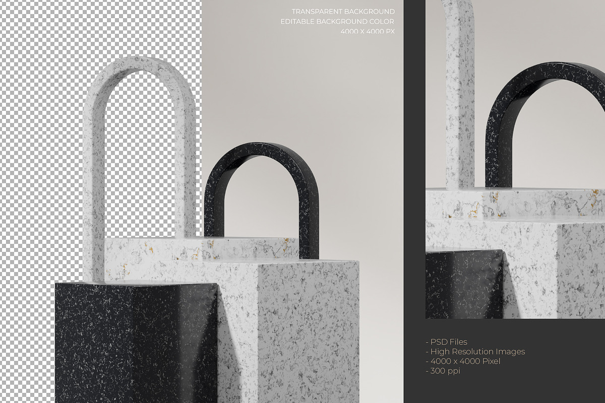 5 Podium with Transparent Background, a Background Graphic by faustudio (Photo 6 of 7)