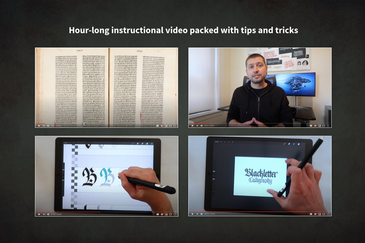 Blackletter Procreate Learning Guide, a Brush Add-On by Jake Rainis (Photo 8 of 9)