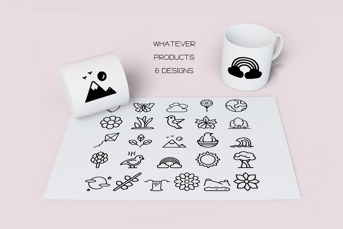 Nature Alphabet - Dingbat Font, a Symbol Font by WADLEN (Photo 6 of 7)