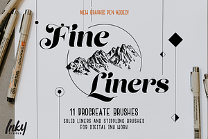 FineLiner Ink Procreate Brushes