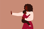 Stop Violence Against Children, an Illustration by Mary Long (Thumbnail 3 of 4)