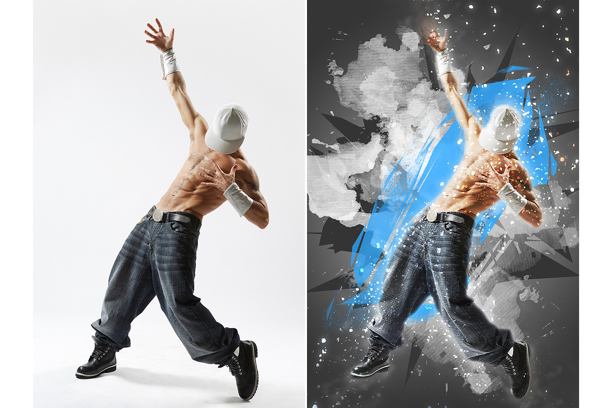 Poster Maker photoshop action, an Action Add-On by Design Forest (Photo 6 of 10)