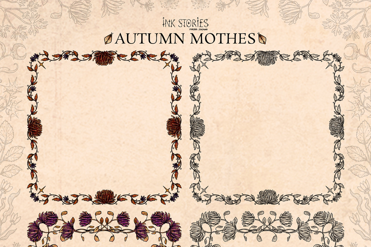 Autumn Moths & Dried Botanicals, an Animal Illustration by Ink Stories (Photo 16 of 18)