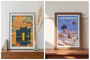Travel Posters. Mega Bundle., a Decorative Illustration by Red Monkey (Thumbnail 14 of 20)
