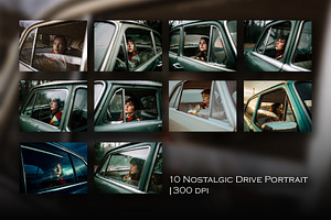 Nostalgic Drive Portrait, a Person Illustration by StockVerse Creative