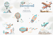Watercolor Transport by air, an Object Graphic by Ana-Sakuta (Thumbnail 2 of 17)