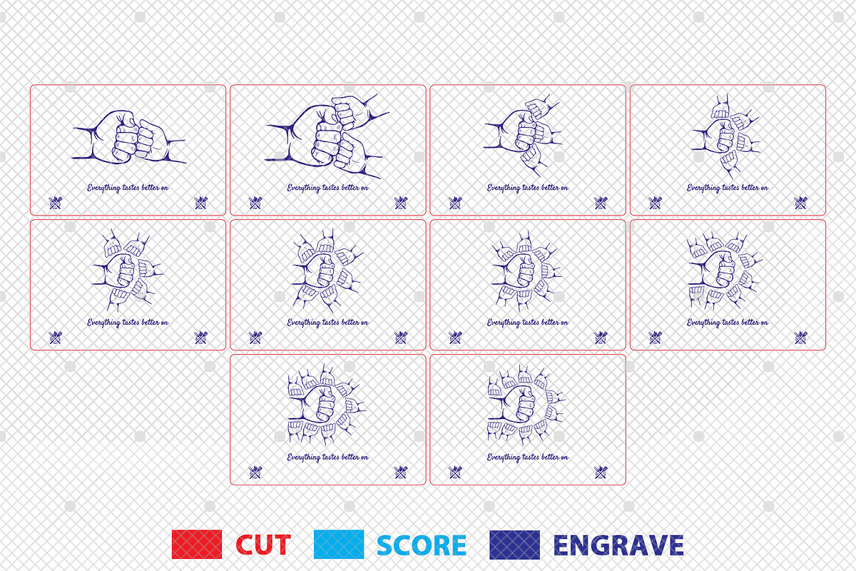 Best Dad Ever svg,Set 1-10 hands, a Pattern Graphic by Lasercutiny (Photo 2 of 2)