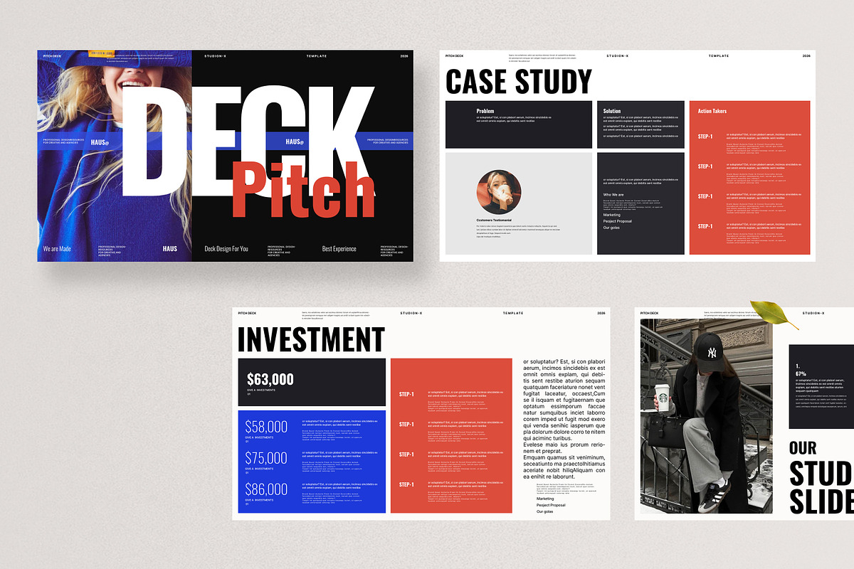 Pitch Deck Presentation Template, a Presentation Template by Aura Agency (Photo 3 of 8)