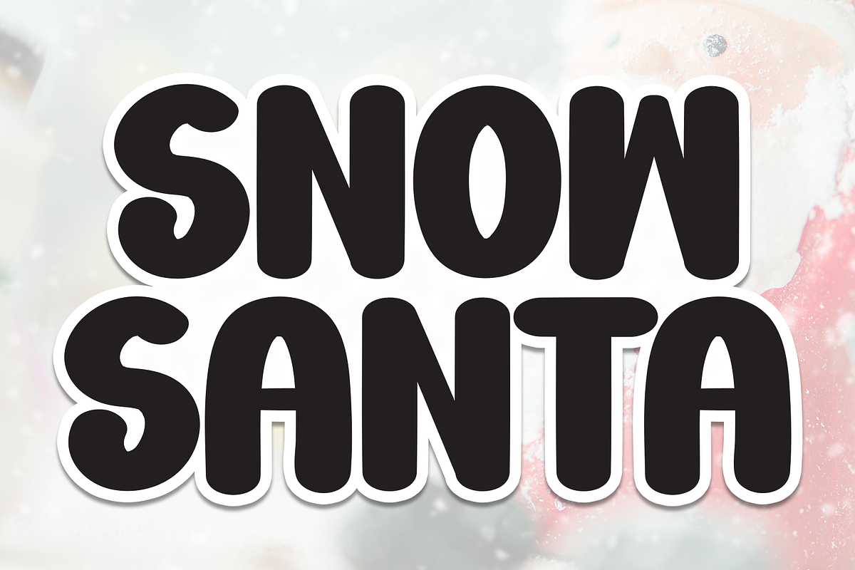 Snow Santa | Script Font, a Script Font by Scratchones (Photo 1 of 8)