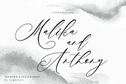 Malika and Anthony ModernCalligraphy, a Script Font by etigletters (Thumbnail 2 of 10)