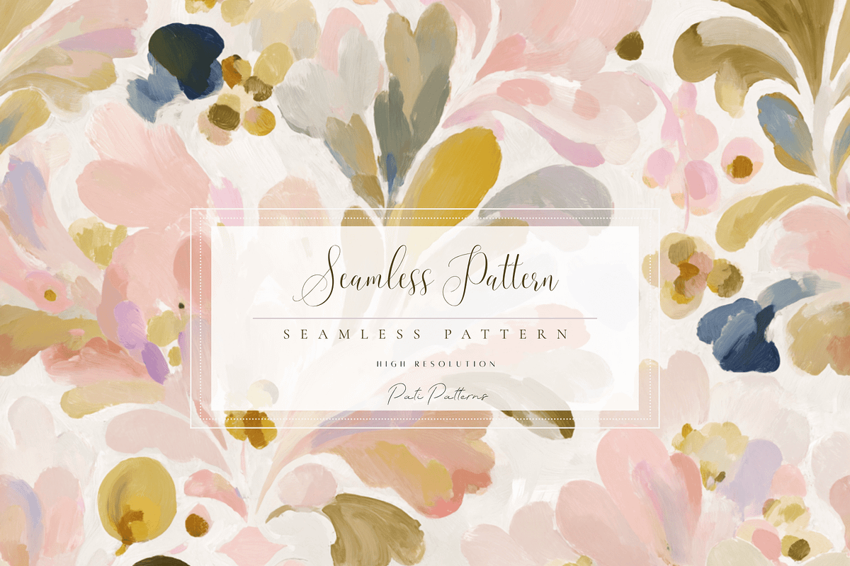 Pastel Floral Seamless Pattern PNG, a Pattern Graphic by Pati Charm Studio (Photo 1 of 7)
