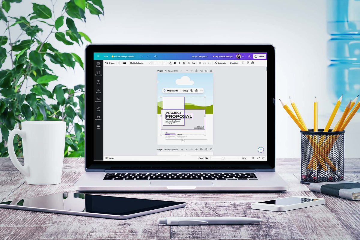 Project Proposal - Canva, a Brochure Template by obayes (Photo 6 of 21)