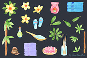 Watercolor SPA Design Elements, an Object Graphic by Sunshine Art Shop (Thumbnail 4 of 7)