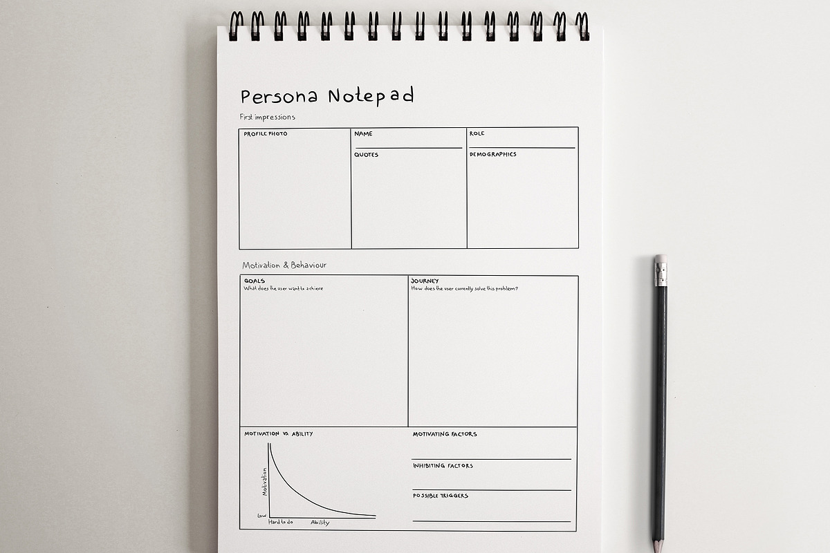 15 Hand Drawn UX Design Planners, a Graphic by Character (Photo 11 of 11)
