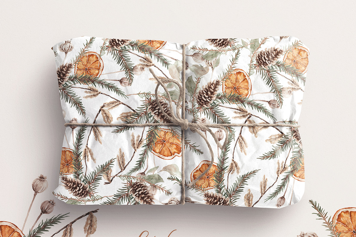 Watercolor Clipart - Winter Wildwood, a Decorative Illustration by Beigetime (Photo 6 of 16)