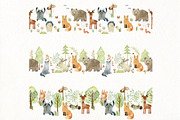 70% off. Bundle. Woodland animals., an Animal Illustration by TaPilipa (Thumbnail 9 of 38)