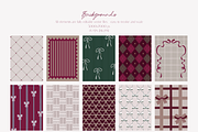 Christmas Backgrounds & Patterns, a Background Graphic by Animoon (Thumbnail 6 of 17)