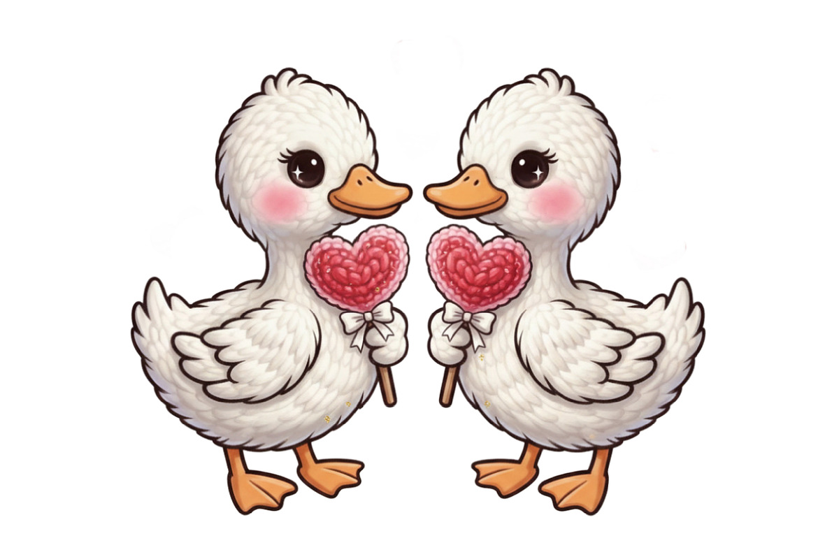 Faux Yarn Valentine Cute Couple PNG, an Illustration by Designking (Photo 2 of 6)