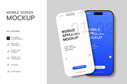 Phone Screen Application Mockup, a Product Mockup by graphypix (Thumbnail 2 of 4)