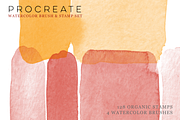 Procreate Watercolor Brush & Stamps, a Brush Add-On by CC CREATIVE CO (Thumbnail 7 of 21)