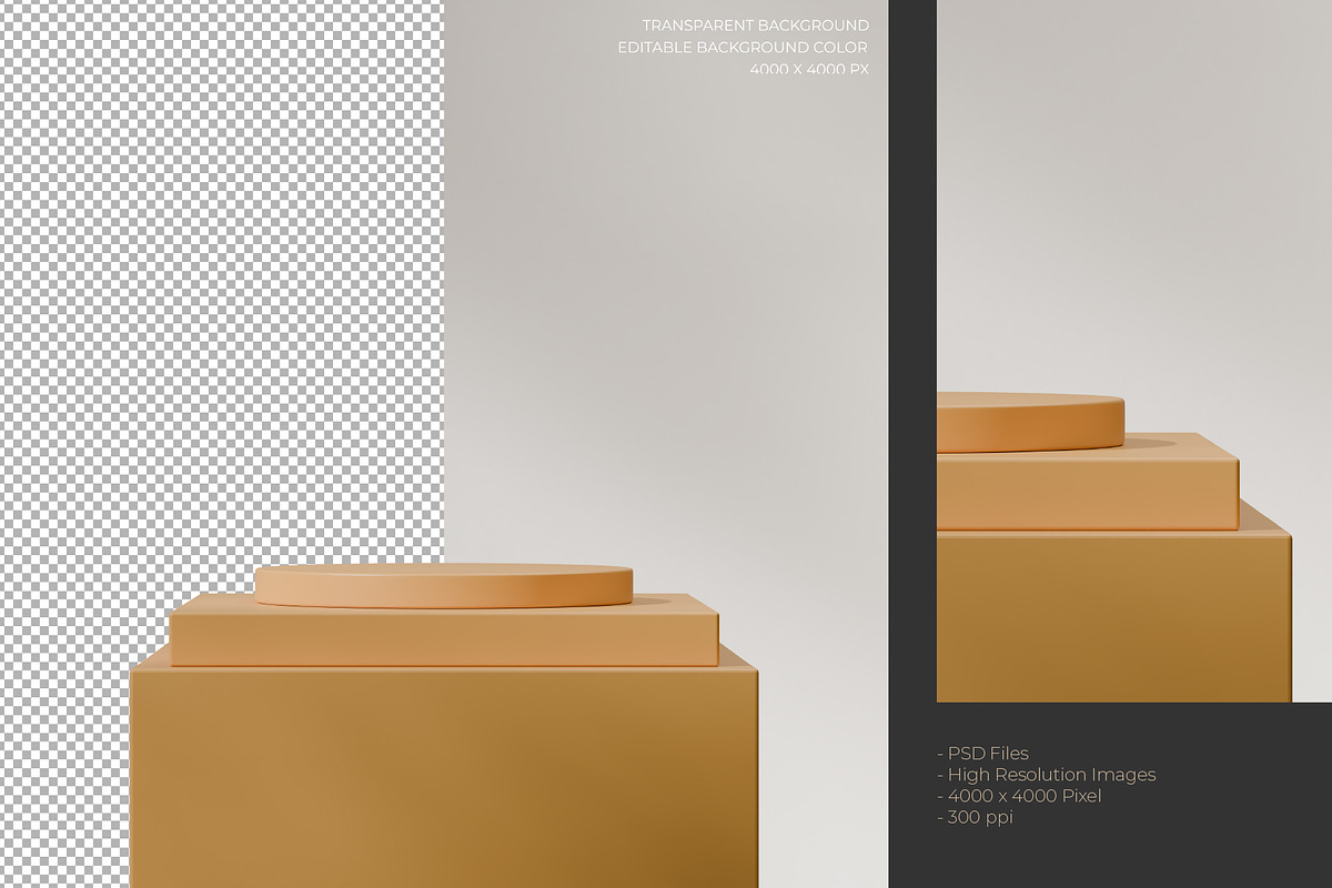 5 Podium with Transparent Background, a Background Graphic by faustudio (Photo 7 of 7)