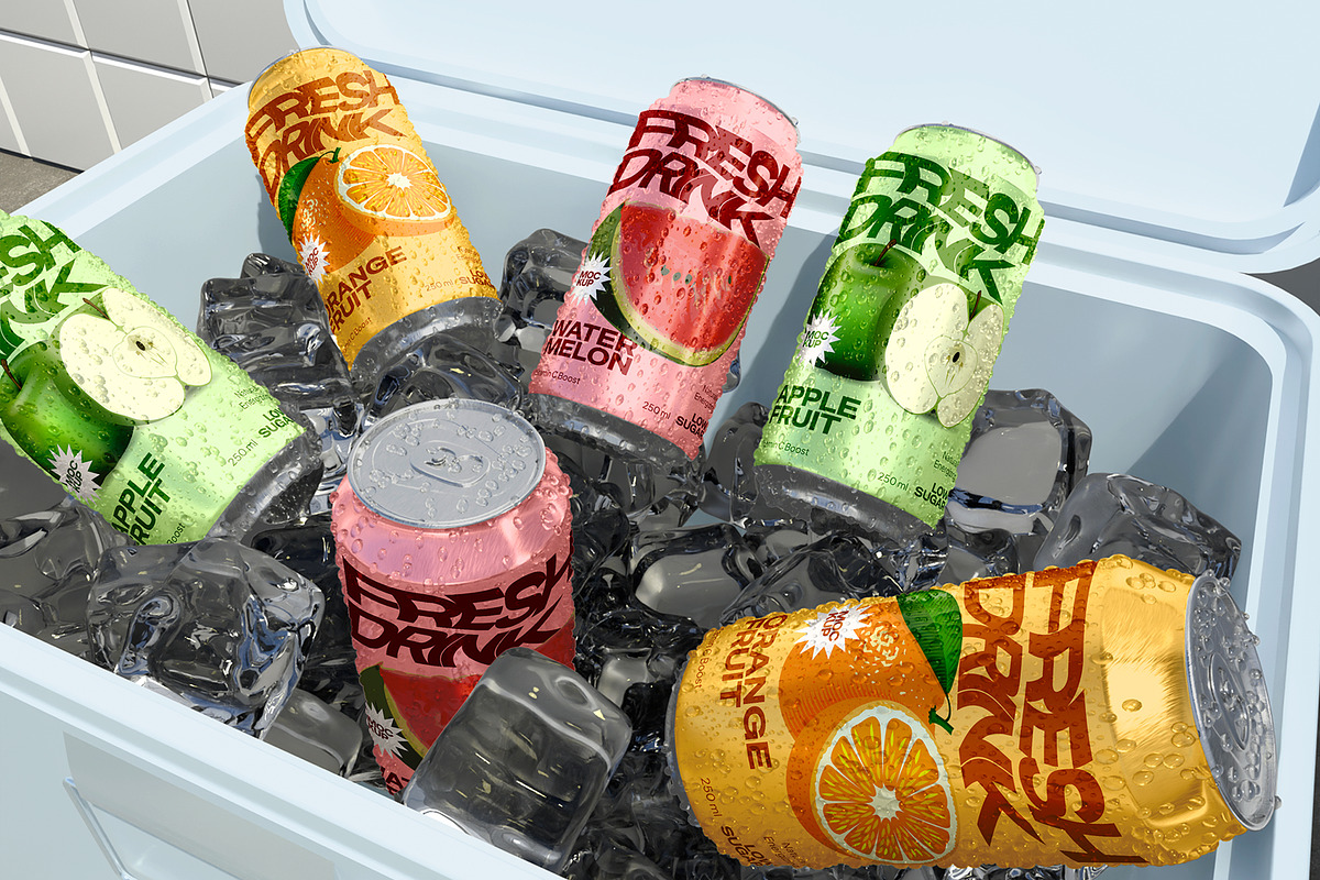 Metal Can Mockup Pack, a Packaging Mockup by Unerispace (Photo 2 of 4)