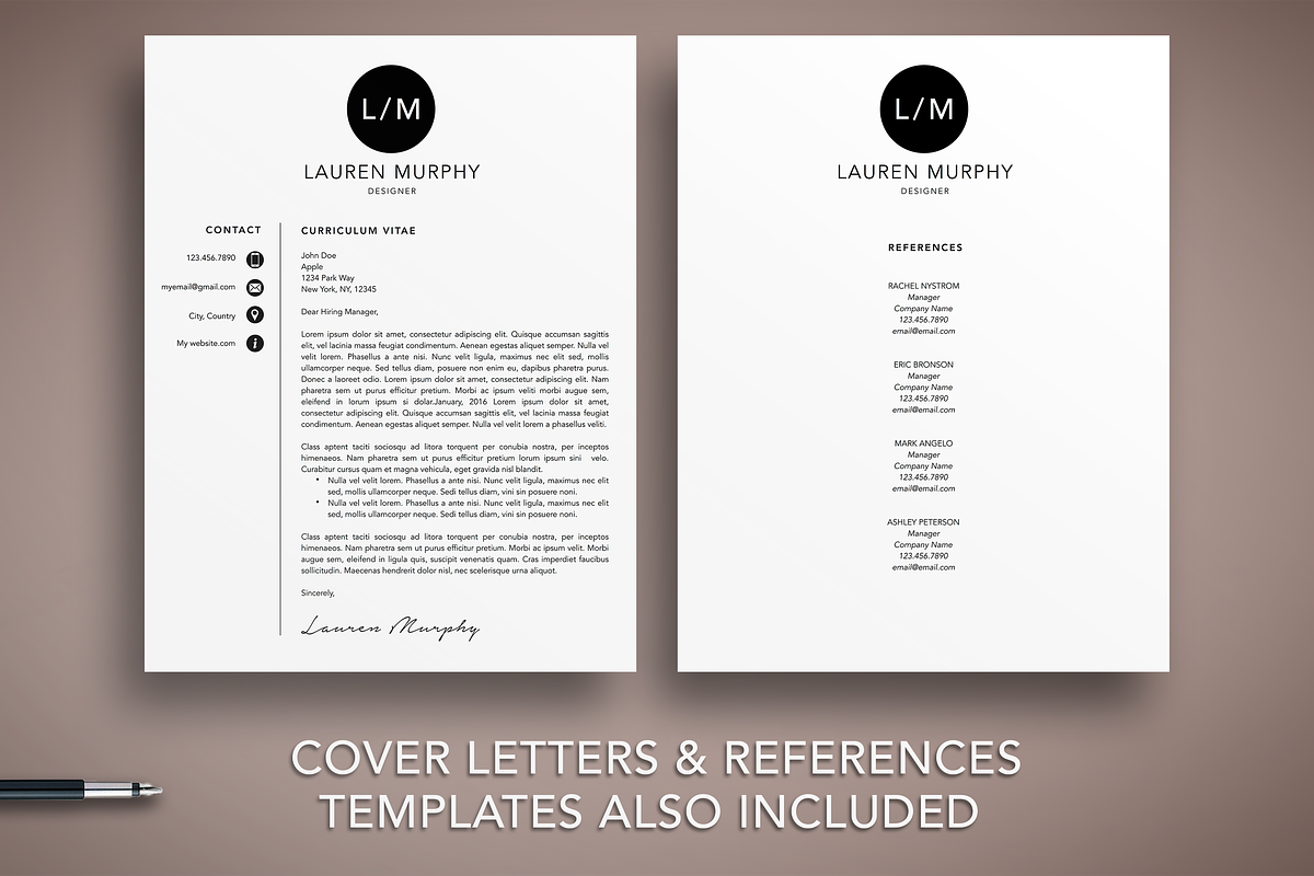 Modern Resume CV Template Teacher, a Resume Template by The Creative Resume (Photo 4 of 8)
