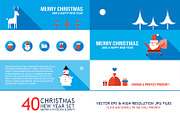 40 New Year & Christmas banners set, a Decorative Illustration by Anttoniu (Thumbnail 4 of 5)